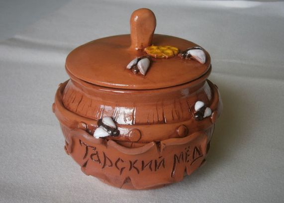 мед в керамической таре